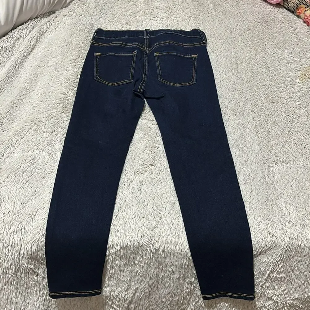 Old Navy Rockstar Jegging 7 euc Stretch cotton poly spandex blend deep blue euc